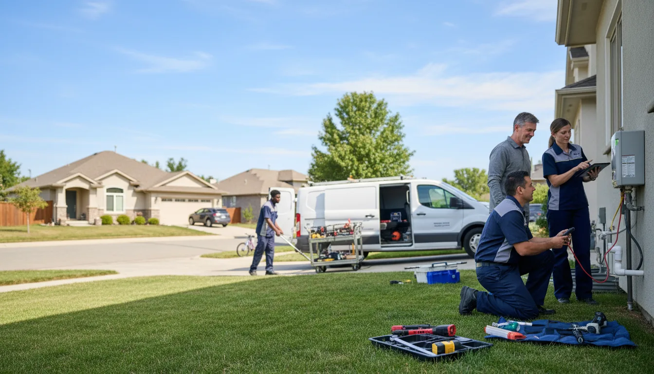 Tankless water heater service in Omaha, TX